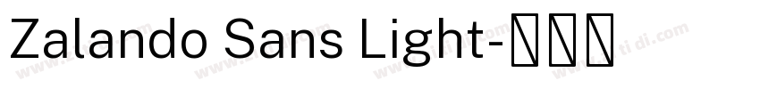 Zalando Sans Light字体转换